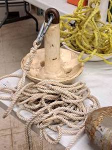 lot 327 image: Boat Anchor, White Rope