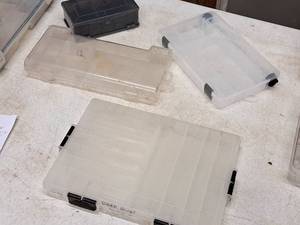 lot 341 image: Lot of (4) Plastic Organizers Cases