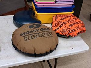 lot 345 image: Seat Cushions - (2) Heated Seat Cushions, (1) Seat Cushion