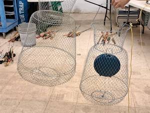 lot 376 image: Lot of (2) Wire Fish Baskets