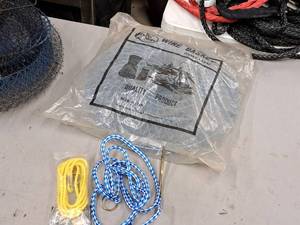 lot 380 image: (1) Wire Fish Basket and (2) Rope Stringers