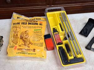 lot 398 image: Field Dressing Kit and Gun Cleaning Tools