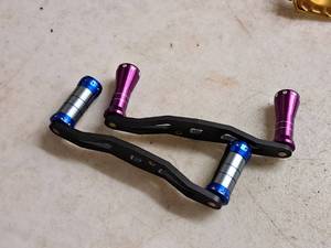 lot 465 image: Lot of (2) Custom Fishing Reel Handles