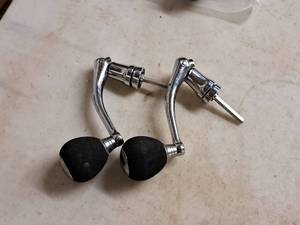 lot 468 image: Lot of (2) Custom Fishing Reel Handles