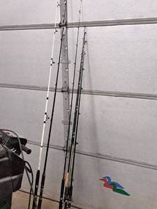 lot 483 image: Lot of (6) Assorted Fishing Rods