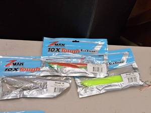 lot 504 image: Lot of (3) Z-Man Packages of Jelly Fishing Tackle