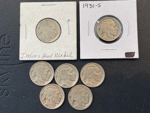 lot 119 image: Buffalo Nickels