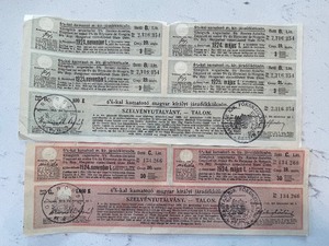 lot 149 image: Hungarian State Debt Tickets