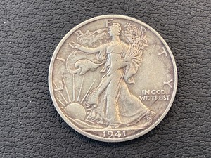 lot 8 image: 1941-S Walking Liberty Half Dollar