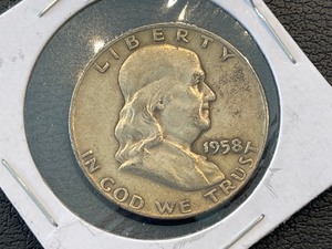 lot 16 image: 1958-D Franklin Half Dollar