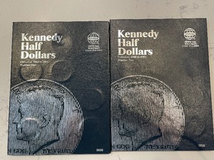 lot 37 image: Kennedy Half Dollars and Books