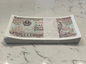 lot 38 image: Vietnam Currency Bundle