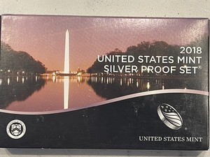 lot 42 image: 2018 United States Mint Silver Proof Set