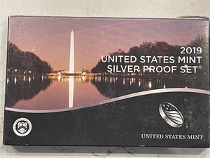 lot 43 image: 2019 United States Mint Silver Proof Set