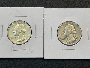 lot 81 image: Washington Silver Quarters
