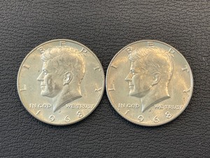 lot 85 image: 1968-D Kennedy Half Dollars
