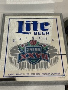 Miller Lite Super Bowl XXVII Mirror