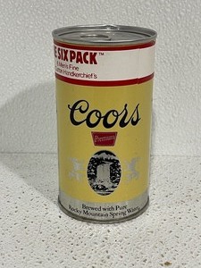 Coors Can of 6 Pack of Handkerdhiefs