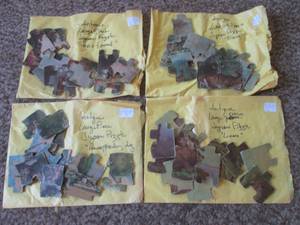 (DLR) 4 Antique Large Piece Jigsaw...