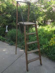(GRN) Vintage Wood Folding Dayton S...