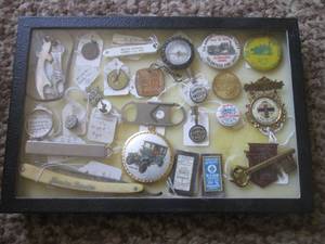 (K) Small Display Case Full of Asso...