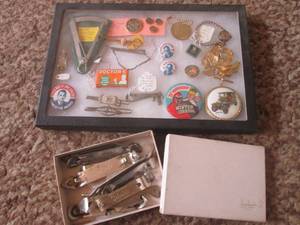 (K) Small Display Case Full of Asso...