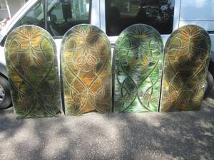 (GRG) 4 Stained Glass Windows - 48...