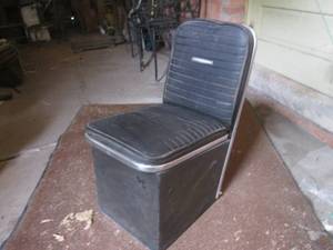 (P) Vintage Boat Seat with Storage ...