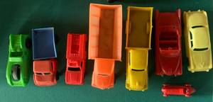Toy Car Hauler, Moving Van, plus other Small Cars and Trucks