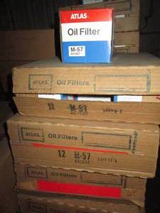 lot 51 image: (5) Cases of 12 Atlas Oil Filters size M-57