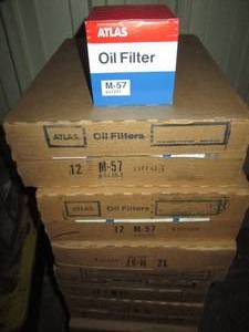 lot 52 image: (5) Cases of 12 Atlas Oil Filters size M-57