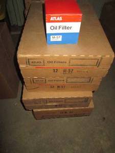 lot 53 image: (5) Cases of 12 Atlas Oil Filters size M-57