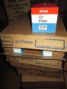 lot 55 image: (4) Cases of 12 Atlas Oil Filters size G-69