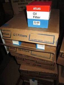 lot 57 image: (4) Cases of 12 Atlas Oil Filters size G-69