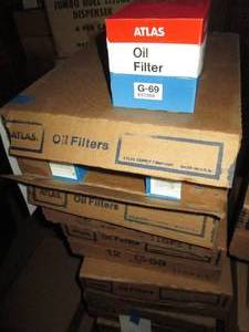 lot 58 image: (5) Cases of 12 Atlas Oil Filters size G-69