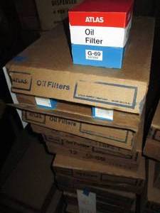 lot 59 image: (4) Cases of 12 Atlas Oil Filters size G-69