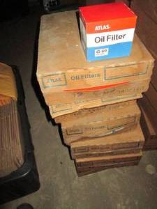 lot 64 image: (6) Cases of 12 plus 1 single Atlas Oil Filters size G-69