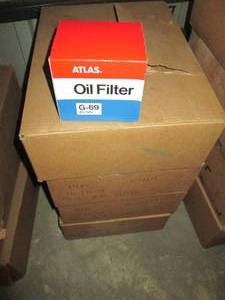 lot 70 image: (4) Cases of 12 plus 1 single Atlas Oil Filters size G-69