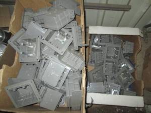 lot 99 image: (2) boxes with plastic electrical switch boxes