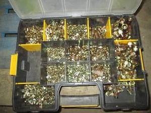 lot 188 image: Stanley Sortsman Compartmentalized hardware organizer with content