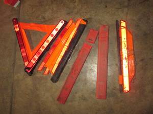 lot 208 image: Collection of roadside safety reflectors