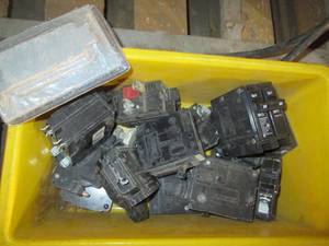 lot 252 image: Bin of assorted household breakers