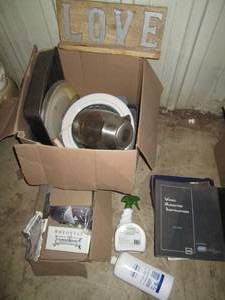 lot 167 image: Kitchen aids and supplies plus automotive books and other random supplies