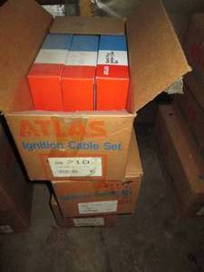 lot 278 image: 3-Open case lot of Assorted Atlas Ignition Cable Sets
