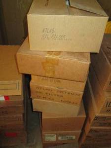 lot 315 image: 8-case lot of assorted Atlas Oil Filters G-74, M-33, F-19 and more
