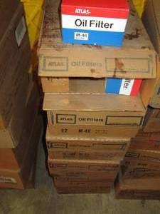 lot 316 image: 6-case lot of Atlas Oil Filters M-46