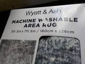 Wyatt and Ash Machine Washable Rug 5 ft 3 x 7 ft 5