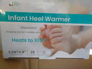 4 x 25 Infant Heel Warmers from Future Generation Medical - good for all ages