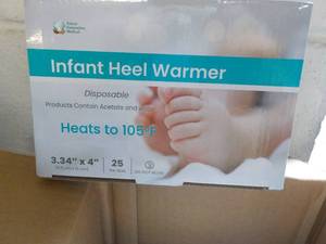4 x 25 Infant Heel Warmers from Future Generation Medical - good for all ages
