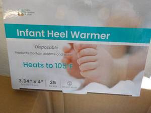 4 x 25 Infant Heel Warmers from Future Generation Medical - good for all ages